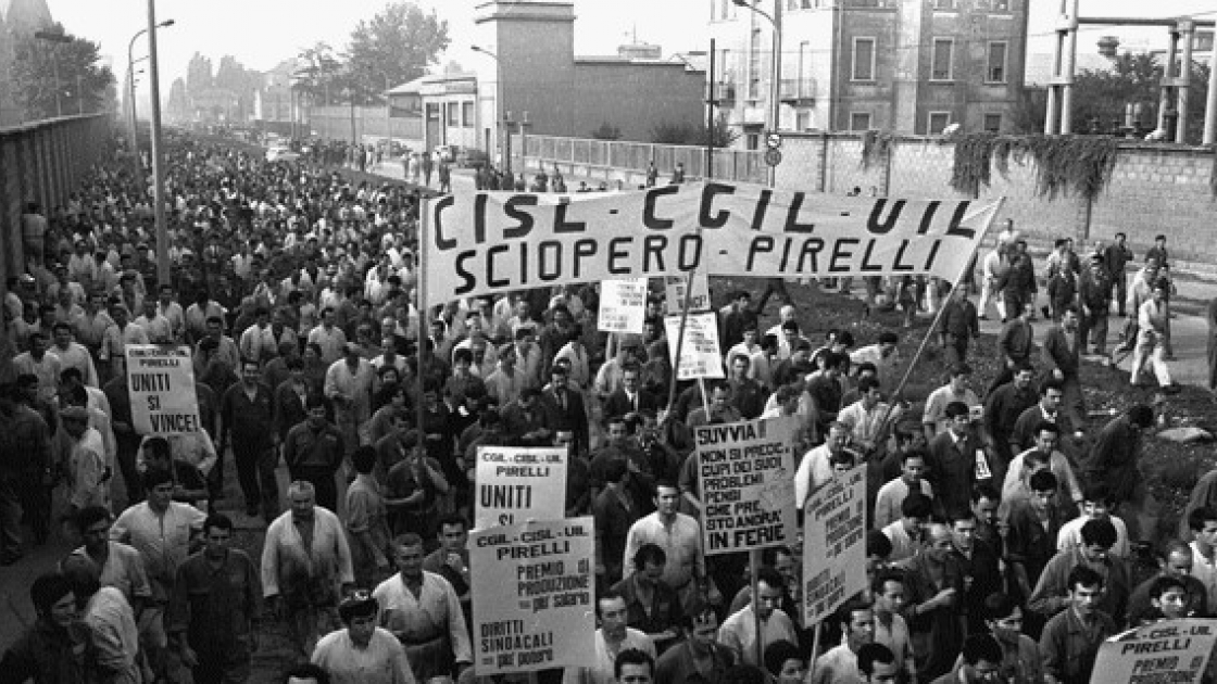 Pirelli strike, workers’ demonstration